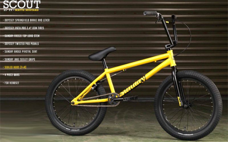 入荷】 2023 SUNDAY BMX SCOUT 21 MATTE-MUSTARD SBX-236-MMUS 