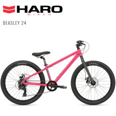 画像2: 【入荷】2022 HARO (ハロー) BEASLEY 24 HOTPINK/CHARCOAL 24インチ 子供自転車 (2)