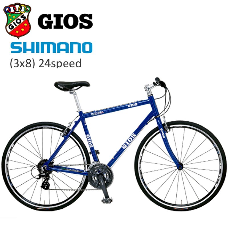 GIOS MISTRAL 青 ロードバイク 2022 GIOS (ジオス) MISTRAL ミストラル Gios ブルー クロスバイク