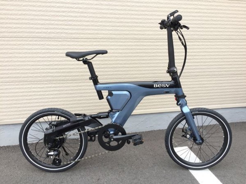BESV PSF1 Gray Blue 折りたたみ電動自転車 - ATOMIC CYCLE
