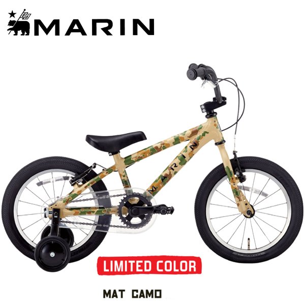 話題の行列 ドンキー マリン Jr16 DONKY MARIN ジュニア 自転車 MAT.CAMO 自転車本体