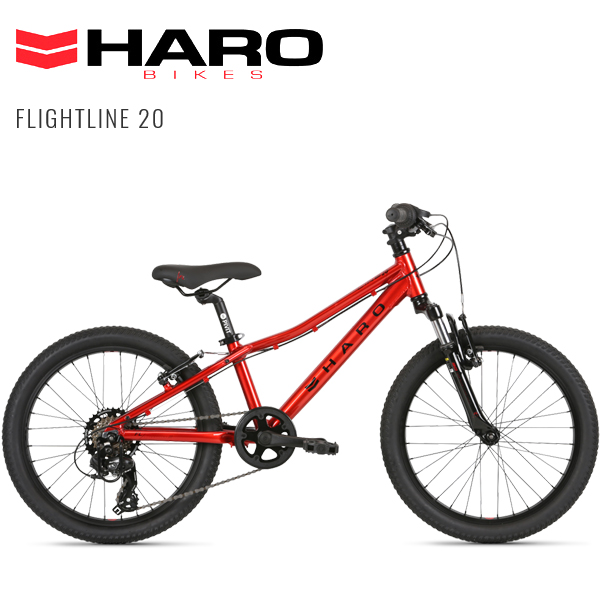 画像1: 【2022年4月入荷予定】2022 HARO (ハロー) FLIGHTLINE 20 (フライトライン 20) RED/BLACK 20インチ 子供自転車 (1)