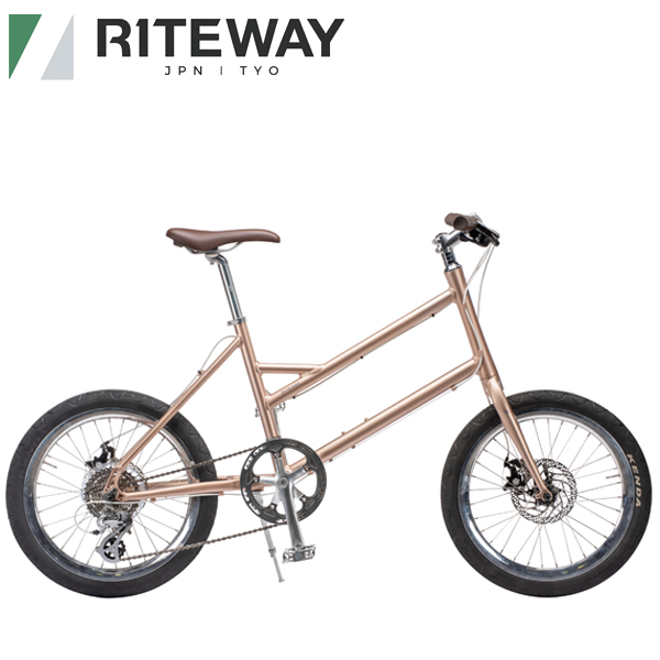 RITEWAY (ライトウェイ) GLACIER (グレイシア) マットシャンパンゴールド ミニベロ 自転車