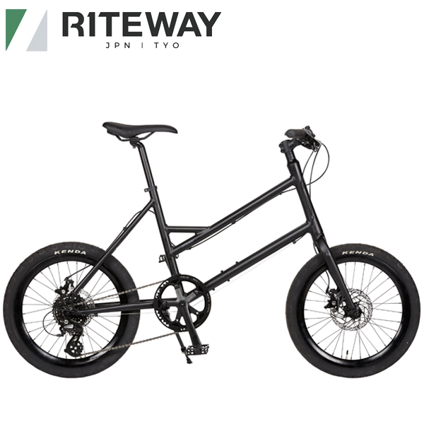 RITEWAY (ライトウェイ) GLACIER (グレイシア) マットブラック ミニベロ 自転車