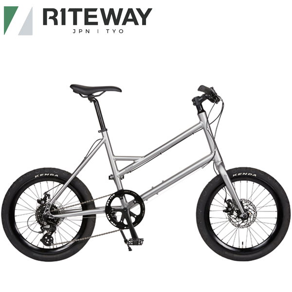 RITEWAY (ライトウェイ) GLACIER (グレイシア) マットグレーシルバー ミニベロ 自転車