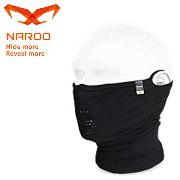 NAROO MASK (ナルーマスク) N1 ブラック 63N1BLACK UV99%カット 夏用/スポーツマスク