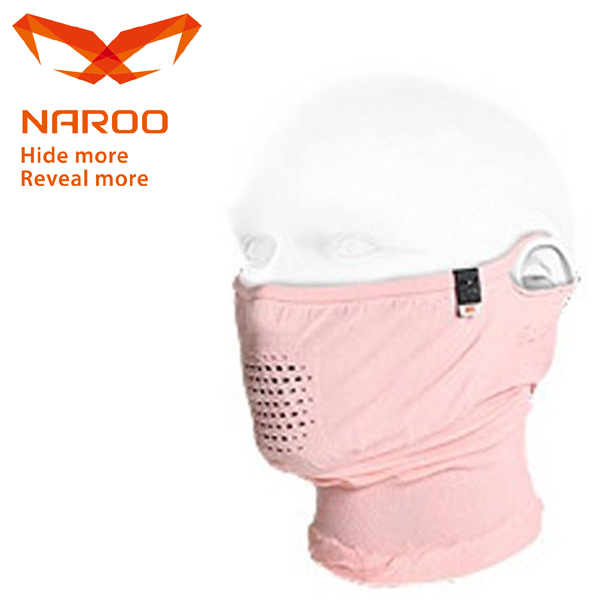 NAROO MASK (ナルーマスク) N1 ライトピンク 63N1LIGHTPINK UV99%カット 夏用/スポーツマスク