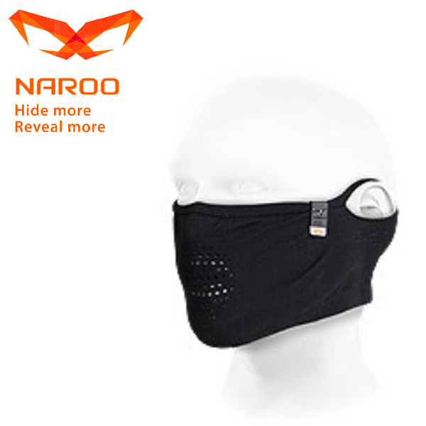 NAROO MASK (ナルーマスク) N1S ブラック 63N1SBLACK UV99%カット 夏用/スポーツマスク