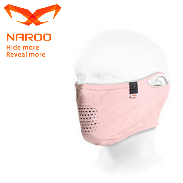 NAROO MASK (ナルーマスク) N1S ライトピンク 63N1SLIGHTPINK UV99%カット 夏用/スポーツマスク